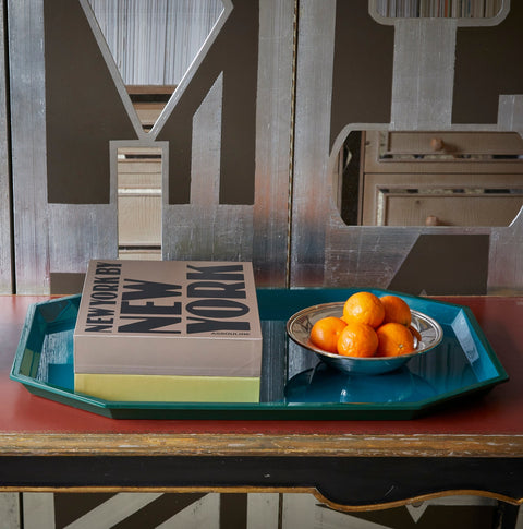 LARGE OCTAGONAL TRAY