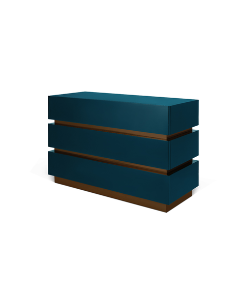 BANDED CHEST OF DRAWERS