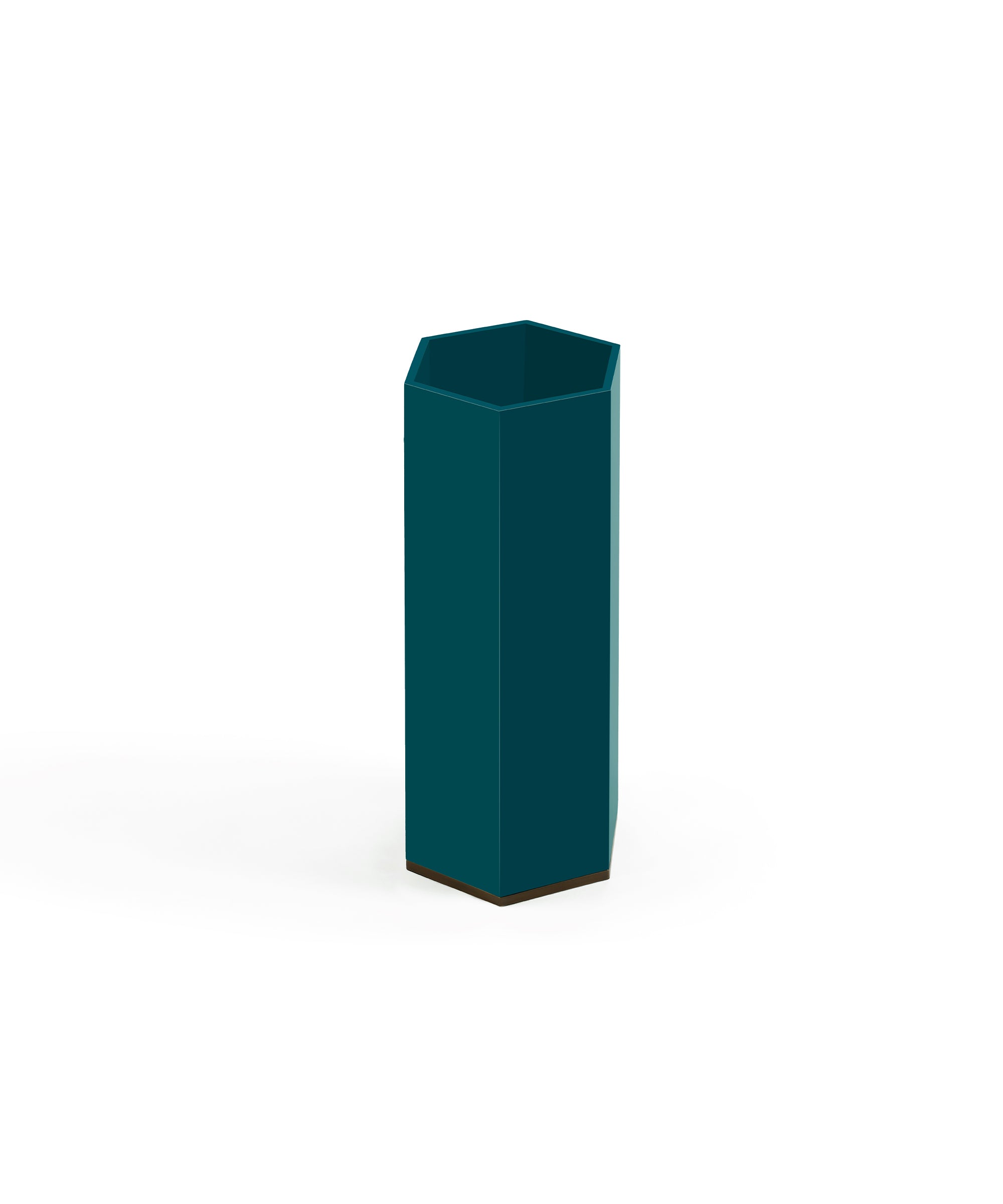 hexagon patio umbrella stand Hexagonal Umbrella Stand - Marine Blue - Veere Grenney